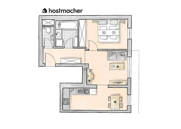 Апартаменти 1br Haven With Swift Access By Hm